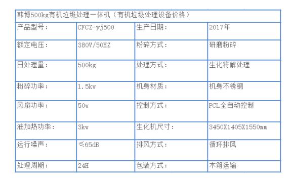 500KG有機垃圾處理一體機